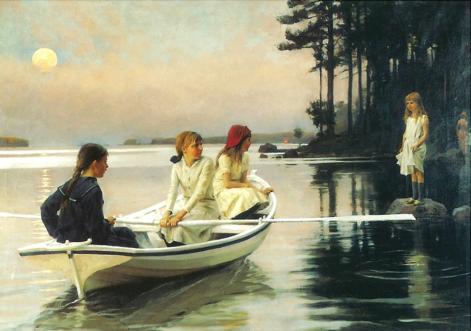 Summer evening - Albert Edelfelt