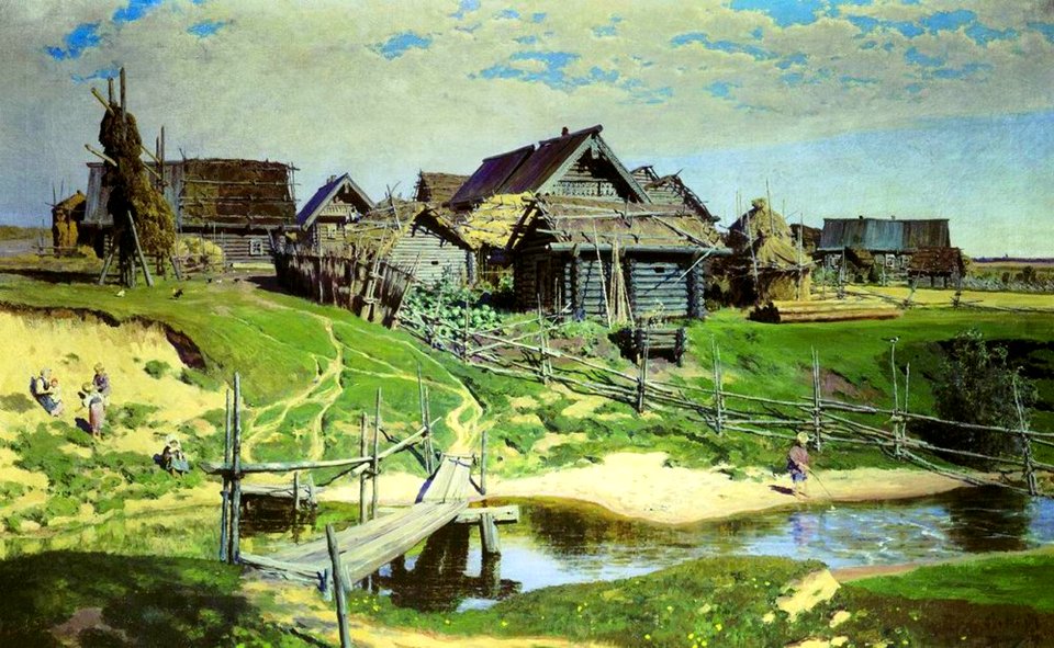 Russian village - Vasily Polenov