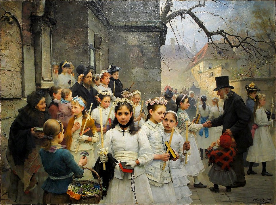 After first Communion - Carl Frithjof Smith