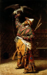 A rich Kyrgyz hunter with a falcon - Vasily Vereshchagin