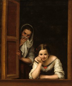 Two women at a window - Bartolomé Esteban Murillo