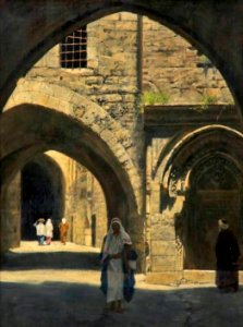 A street in Jerusalem - John Collier
