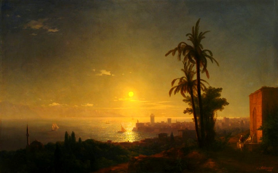 Night at the Rodos island - Ivan Aivazovsky