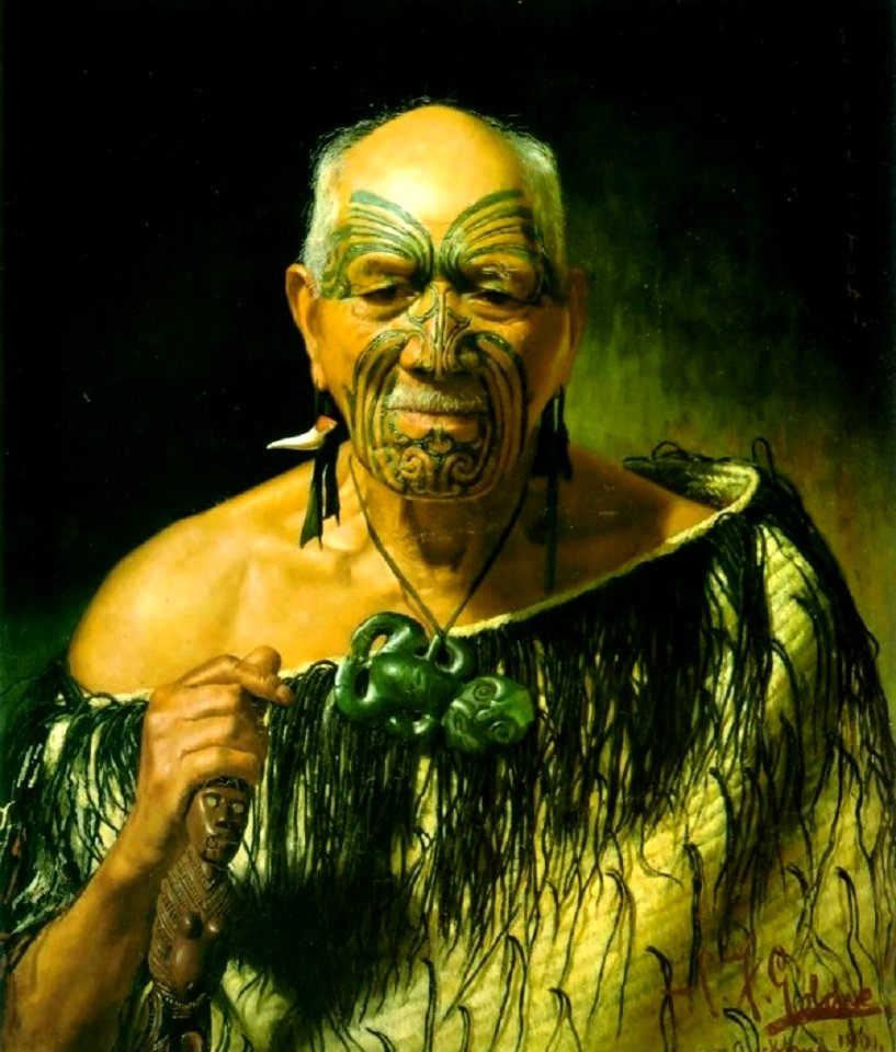 Patara Te Tuhi  : an old warrior - Charles Goldie