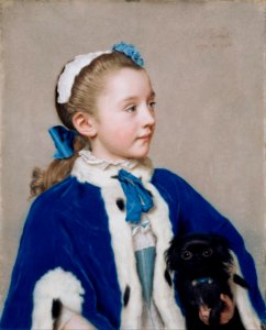 Maria Frederike van Reede-Athlone at Seven - Jean-Étienne Liotard. Free illustration for personal and commercial use.
