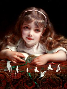 Origami dreams - Etienne Adolphe Piot. Free illustration for personal and commercial use.