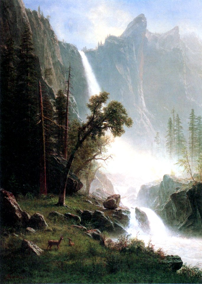 Yosemite Falls - Albert Bierstadt