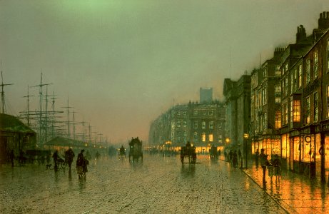Liverpool from Wapping - John Atkinson Grimshaw