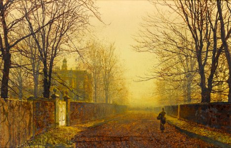 Golden Autumn –  John Atkinson Grimshaw
