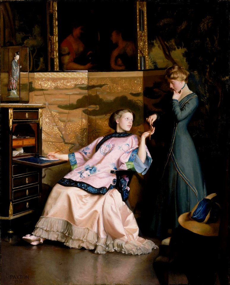 The New Necklace  - William Mcgregor Paxton