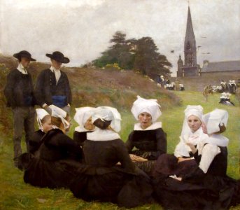 Les Bretonnes au pardon - Pascal Dagnan-Bouveret