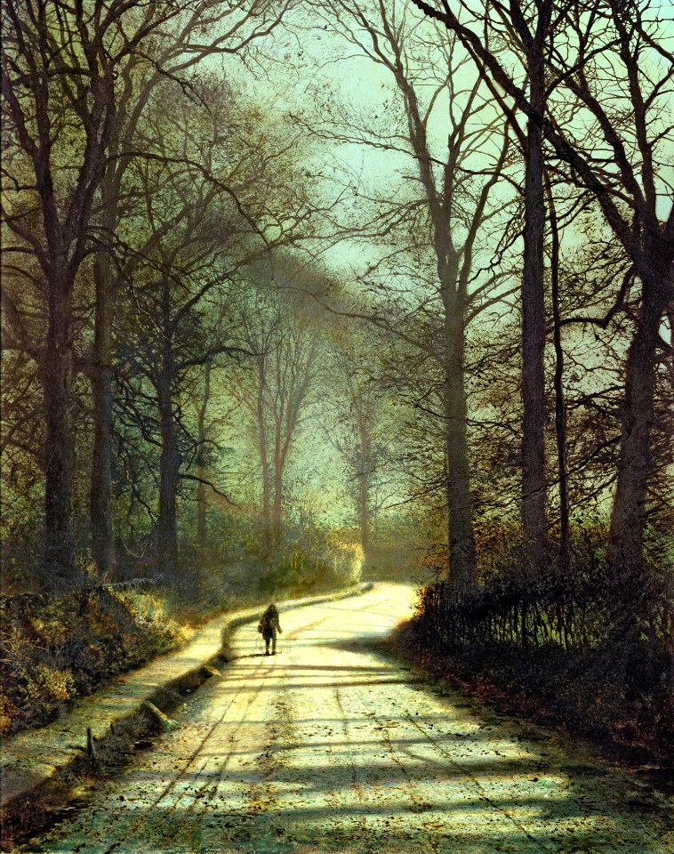 Moonlight Walk –  John Atkinson Grimshaw