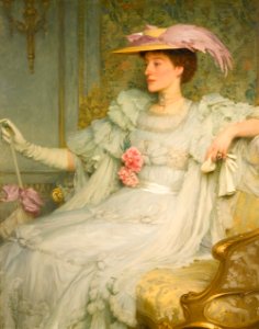 Portrait of Lady Hillingdon  – Frank Dicksee