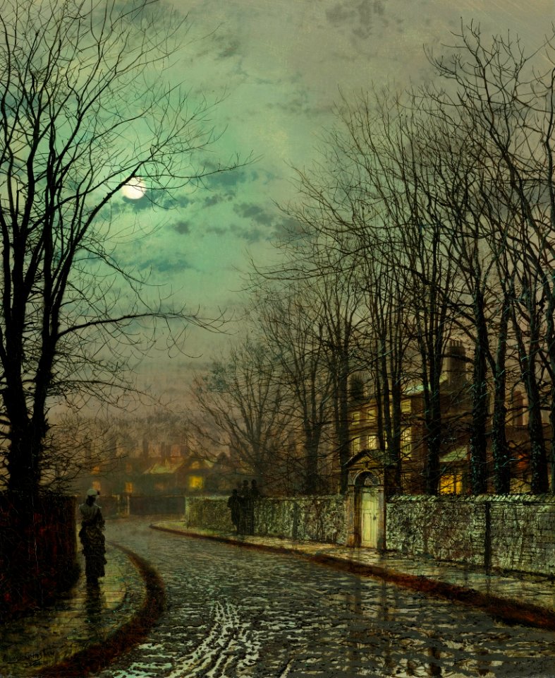 The Tryst -- John Atkinson Grimshaw