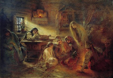 Christmastide Divination _ Konstantin Makovsky