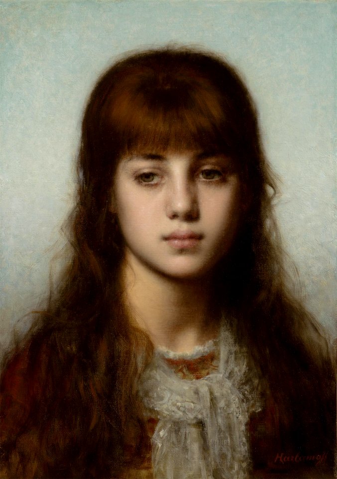 Study of a girl -- Alexey Harlamoff