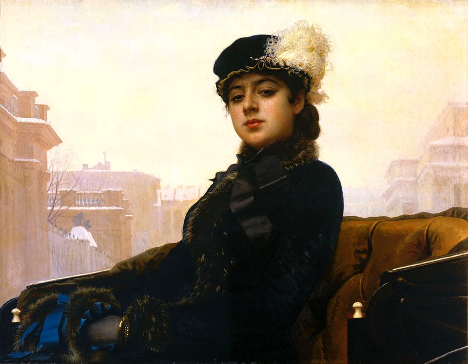 Portrait of an Unknown Woman -- Ivan Kramskoy