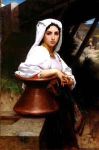 Italian girl drawing water -- William Bouguereau