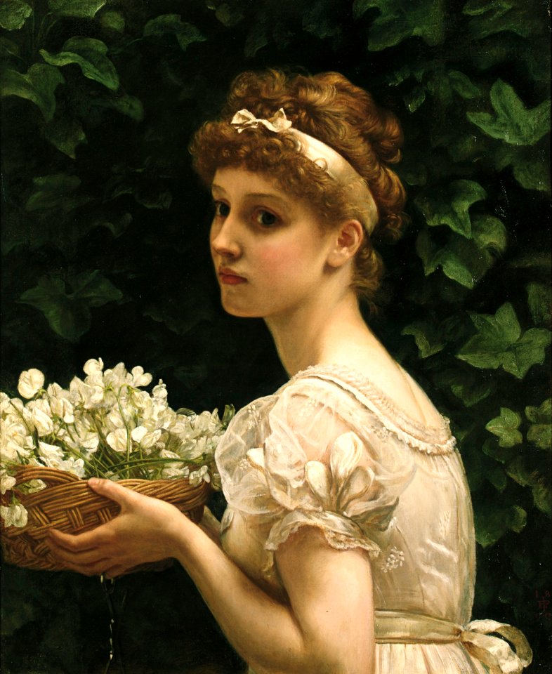 Pea blossoms, by Edward John Poynter