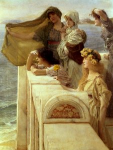 Alma-Tadema - At Aphrodite's Cradle