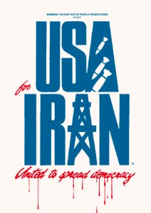 USA & IRAN WAR. Free illustration for personal and commercial use.
