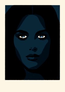 ISABELLE ADJANI. Free illustration for personal and commercial use.