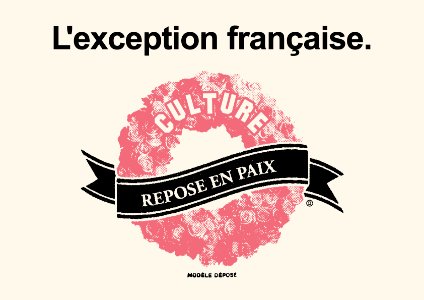 EXCEPTION CULTURELLE. Free illustration for personal and commercial use.