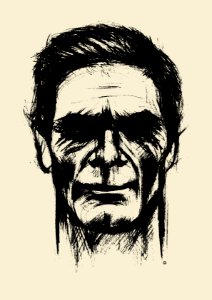 ME PIER PAOLO PASOLINI. Free illustration for personal and commercial use.