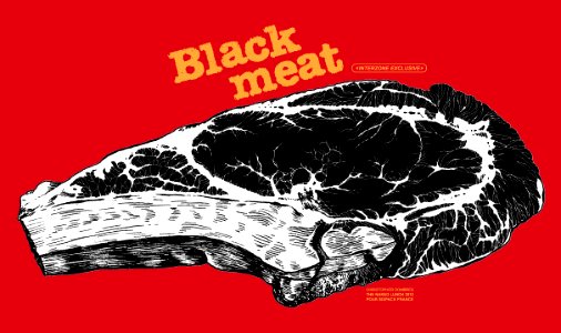 BLACK MEAT. Free illustration for personal and commercial use.