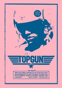 TOP GUN. Free illustration for personal and commercial use.
