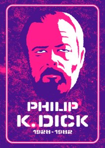 PHILIP K. DICK. Free illustration for personal and commercial use.