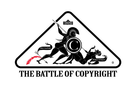BATTLE OF COPYRIGHT SYMBOL. Free illustration for personal and commercial use.