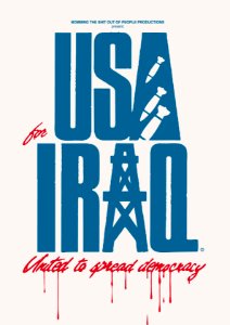USA & IRAQ WAR. Free illustration for personal and commercial use.