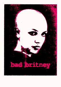 BAD BRITNEY. Free illustration for personal and commercial use.