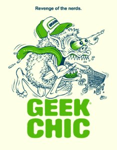 GEEK CHIC. Free illustration for personal and commercial use.