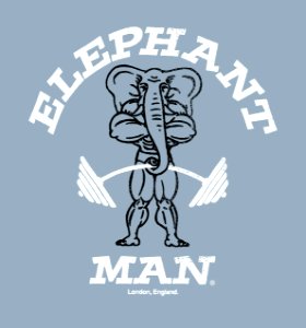 ELEPHANT MAN. Free illustration for personal and commercial use.