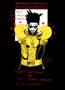 JEAN-MICHEL BASQUIAT. Free illustration for personal and commercial use.