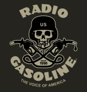 RADIO GAZOLINE. Free illustration for personal and commercial use.