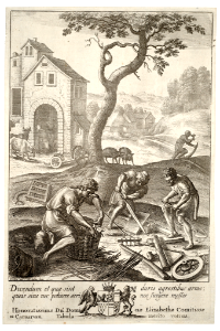 Country craftsmen. State 2 (1653). Etching by Wenceslaus Hollar (1607-1677)