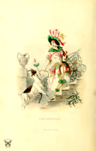 Chevre-feuille, honeysuckle (1867). Free illustration for personal and commercial use.