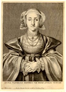 Portrait of Anne of Cleves (1648). Free illustration for personal and commercial use.