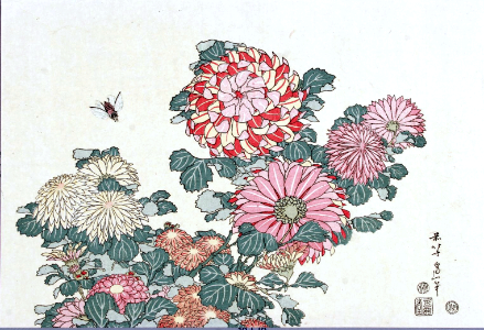 Chrysanthemums and Horsefly (1829-1833) Katsushika Hokusai (1760-1849)