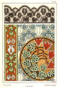 Cyclamen, die erdscheibe. La plante et ses applications ornementales by Grasset, M. E. Illustration by E. Hervegh (1896)