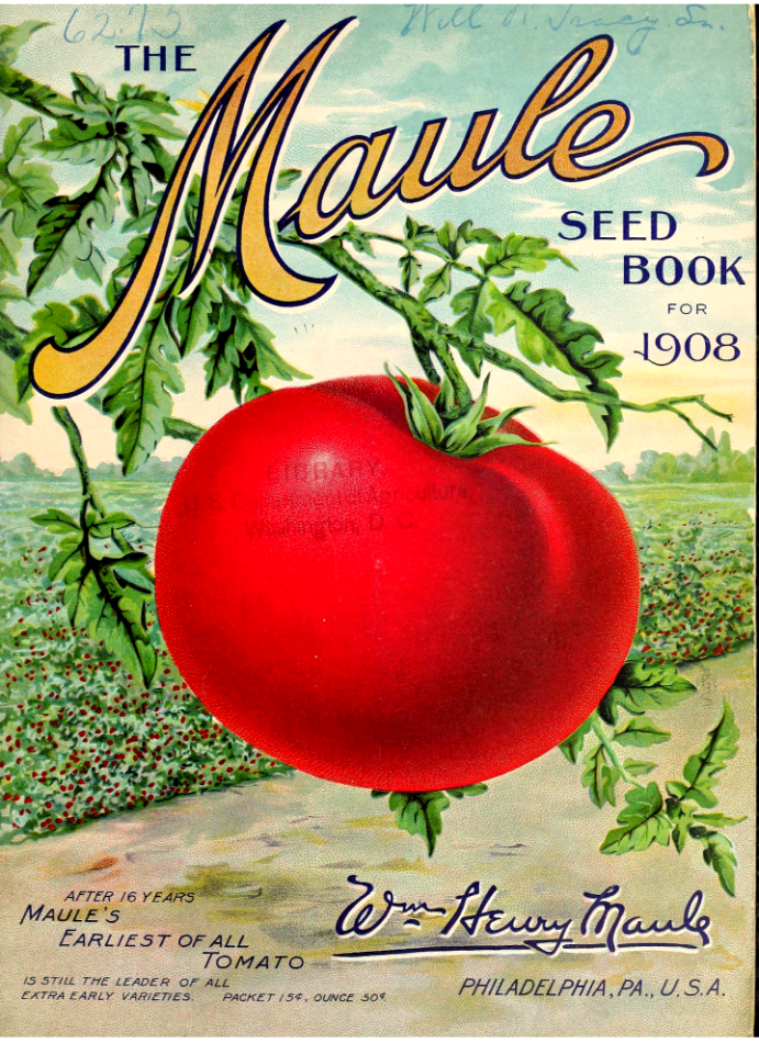 Earliest of all tomato. The Maule seed book for 1908