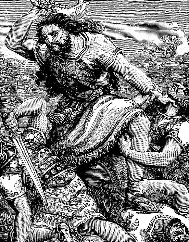 47 Samson slaying the Philistines with the Jawbone