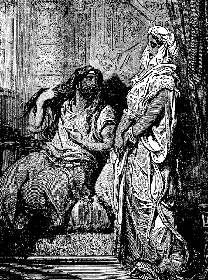 49 Samson and Delilah - Free Stock Illustrations | Creazilla