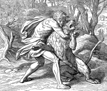 46 Samson kills a Lion