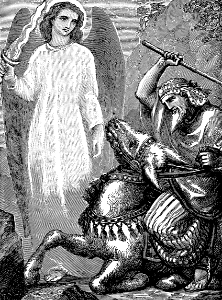 40 The Angel of the Lord stands in the way of Balaam
