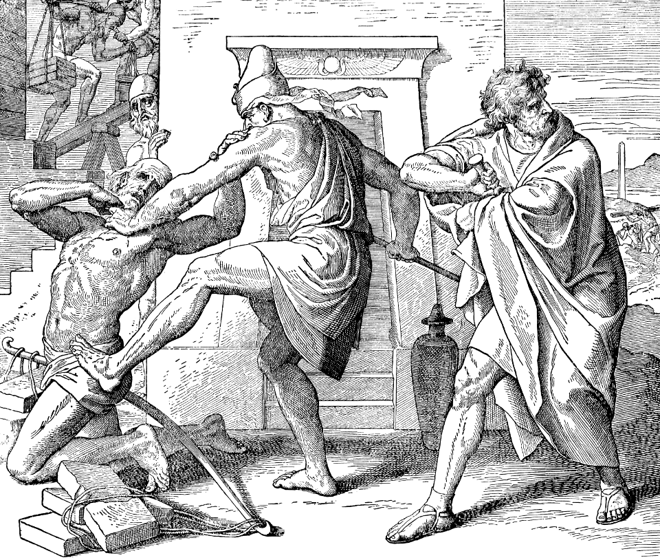 32 Moses avenges a maltreated Israelite