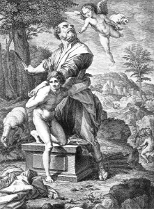12 Abraham offers Isaac - an Angel intervenes
